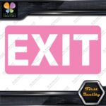 Exit Sign Door Indications Emergency No Background Decals Stickers Vinyl - Image 20