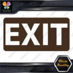 Exit Sign Door Indications Emergency No Background Decals Stickers Vinyl - Image 23