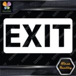 Exit Sign Door Indications Emergency No Background Decals Stickers Vinyl - Image 5