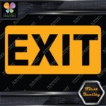 Exit Sign Door Indications Emergency No Background Decals Stickers Vinyl - Image 8