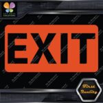 Exit Sign Door Indications Emergency No Background Decals Stickers Vinyl - Image 9