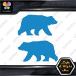 Bear Walking Silhouette Big Wildlife Left & Right Set Vinyl Decals Stickers - Image 11