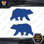 Bear Walking Silhouette Big Wildlife Left & Right Set Vinyl Decals Stickers - Image 12