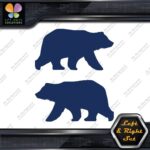 Bear Walking Silhouette Big Wildlife Left & Right Set Vinyl Decals Stickers - Image 13