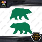 Bear Walking Silhouette Big Wildlife Left & Right Set Vinyl Decals Stickers - Image 16
