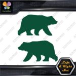 Bear Walking Silhouette Big Wildlife Left & Right Set Vinyl Decals Stickers - Image 17