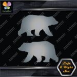 Bear Walking Silhouette Big Wildlife Left & Right Set Vinyl Decals Stickers - Image 19