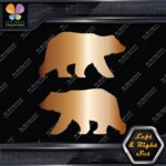 Bear Walking Silhouette Big Wildlife Left & Right Set Vinyl Decals Stickers - Image 20