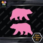 Bear Walking Silhouette Big Wildlife Left & Right Set Vinyl Decals Stickers - Image 21