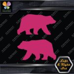 Bear Walking Silhouette Big Wildlife Left & Right Set Vinyl Decals Stickers - Image 22