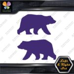 Bear Walking Silhouette Big Wildlife Left & Right Set Vinyl Decals Stickers - Image 23