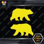 Bear Walking Silhouette Big Wildlife Left & Right Set Vinyl Decals Stickers - Image 7