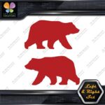 Bear Walking Silhouette Big Wildlife Left & Right Set Vinyl Decals Stickers - Image 9