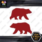 Bear Walking Silhouette Big Wildlife Left & Right Set Vinyl Decals Stickers - Image 10