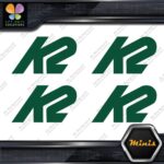 Compatible K2 Snowboards Full Block Pack of 4 MINI SIZE Decals Stickers Vinyl - Image 16
