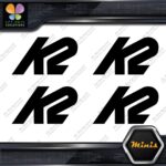 Compatible K2 Snowboards Full Block Pack of 4 MINI SIZE Decals Stickers Vinyl