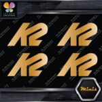Compatible K2 Snowboards Full Block Pack of 4 MINI SIZE Decals Stickers Vinyl - Image 17