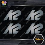 Compatible K2 Snowboards Full Block Pack of 4 MINI SIZE Decals Stickers Vinyl - Image 18