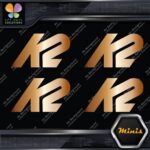 Compatible K2 Snowboards Full Block Pack of 4 MINI SIZE Decals Stickers Vinyl - Image 19
