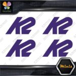 Compatible K2 Snowboards Full Block Pack of 4 MINI SIZE Decals Stickers Vinyl - Image 22