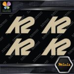 Compatible K2 Snowboards Full Block Pack of 4 MINI SIZE Decals Stickers Vinyl - Image 23