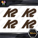 Compatible K2 Snowboards Full Block Pack of 4 MINI SIZE Decals Stickers Vinyl - Image 24