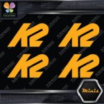 Compatible K2 Snowboards Full Block Pack of 4 MINI SIZE Decals Stickers Vinyl - Image 6
