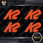 Compatible K2 Snowboards Full Block Pack of 4 MINI SIZE Decals Stickers Vinyl - Image 7