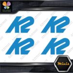 Compatible K2 Snowboards Full Block Pack of 4 MINI SIZE Decals Stickers Vinyl - Image 10