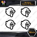 Dope Ghost Boo Only Showing Tongue JDM Pack of 4 MINI SIZE Decals Stickers Vinyl - Image 3