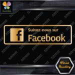 Suivez-nous sur Facebook affiche Sign Written Message Logo Vinyl Decals Stickers - Image 14
