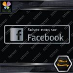 Suivez-nous sur Facebook affiche Sign Written Message Logo Vinyl Decals Stickers - Image 15