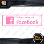 Suivez-nous sur Facebook affiche Sign Written Message Logo Vinyl Decals Stickers - Image 8