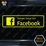 Suivez-nous sur Facebook affiche Sign Written Message Logo Vinyl Decals Stickers - Image 9