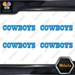 Compatible Dallas Cowboys Name Footbal Pack of 4 MINI SIZE Decals Stickers Vinyl - Image 11