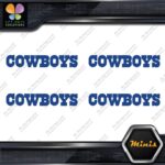 Compatible Dallas Cowboys Name Footbal Pack of 4 MINI SIZE Decals Stickers Vinyl - Image 12