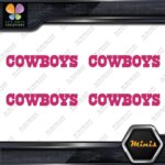 Compatible Dallas Cowboys Name Footbal Pack of 4 MINI SIZE Decals Stickers Vinyl - Image 20