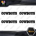 Compatible Dallas Cowboys Name Footbal Pack of 4 MINI SIZE Decals Stickers Vinyl - Image 3