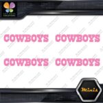 Compatible Dallas Cowboys Name Footbal Pack of 4 MINI SIZE Decals Stickers Vinyl - Image 21