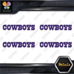 Compatible Dallas Cowboys Name Footbal Pack of 4 MINI SIZE Decals Stickers Vinyl - Image 22