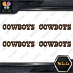 Compatible Dallas Cowboys Name Footbal Pack of 4 MINI SIZE Decals Stickers Vinyl - Image 24