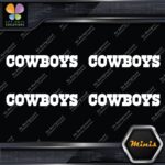 Compatible Dallas Cowboys Name Footbal Pack of 4 MINI SIZE Decals Stickers Vinyl - Image 4