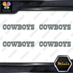 Compatible Dallas Cowboys Name Footbal Pack of 4 MINI SIZE Decals Stickers Vinyl - Image 5