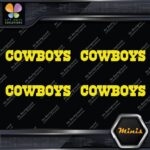 Compatible Dallas Cowboys Name Footbal Pack of 4 MINI SIZE Decals Stickers Vinyl - Image 6