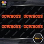 Compatible Dallas Cowboys Name Footbal Pack of 4 MINI SIZE Decals Stickers Vinyl - Image 8