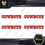 Compatible Dallas Cowboys Name Footbal Pack of 4 MINI SIZE Decals Stickers Vinyl - Image 9