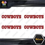 Compatible Dallas Cowboys Name Footbal Pack of 4 MINI SIZE Decals Stickers Vinyl - Image 10
