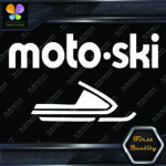 Compatible with Moto-Ski Bottom Buggy Vintage Snowmobile Vinyl Decals Stickers - Image 5