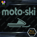 Compatible with Moto-Ski Bottom Buggy Vintage Snowmobile Vinyl Decals Stickers - Image 6