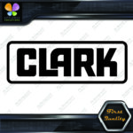 Compatible with Clark Lift Outlined Construction Machinery Vinyl Decals Stickers